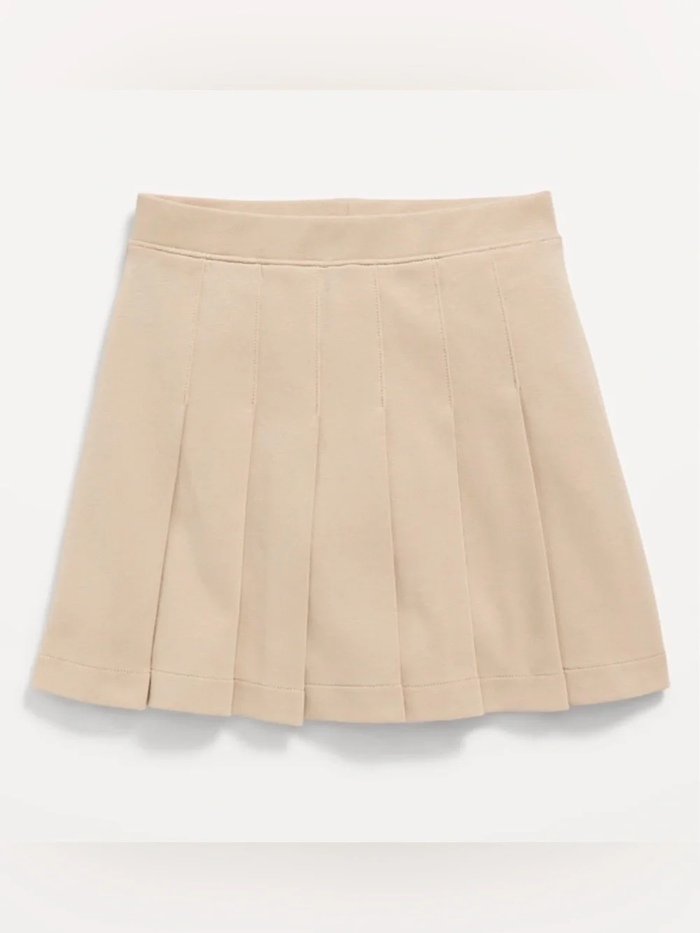 Girls Old Navy Pleated Khaki School Skort - Tan
